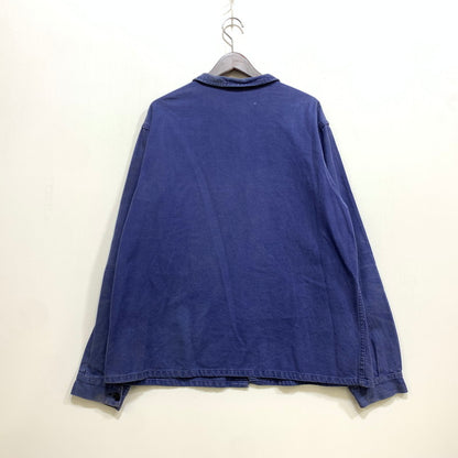 【中古品】【メンズ】 EURO VINTAGE ユーロヴィンテージ MOLESKIN WORK JACKET モールスキン ワーク ジャケット アウター 146-260708-yn-15-izu サイズ：52 カラー：ブルー 万代Net店