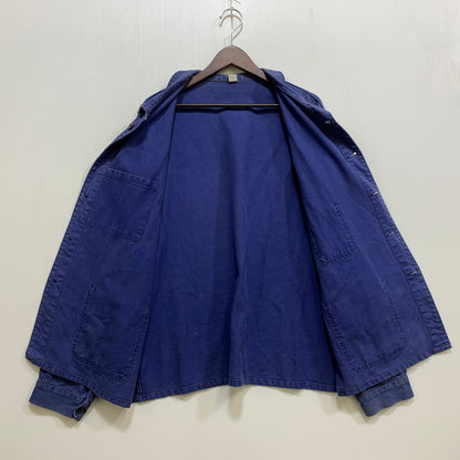【中古品】【メンズ】 EURO VINTAGE ユーロヴィンテージ MOLESKIN WORK JACKET モールスキン ワーク ジャケット アウター 146-260708-yn-15-izu サイズ：52 カラー：ブルー 万代Net店