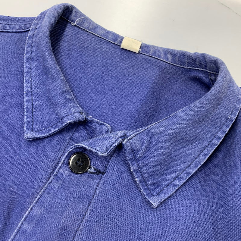 【中古品】【メンズ】 EURO VINTAGE ユーロヴィンテージ MOLESKIN WORK JACKET モールスキン ワーク ジャケット アウター 146-260708-yn-15-izu サイズ：52 カラー：ブルー 万代Net店