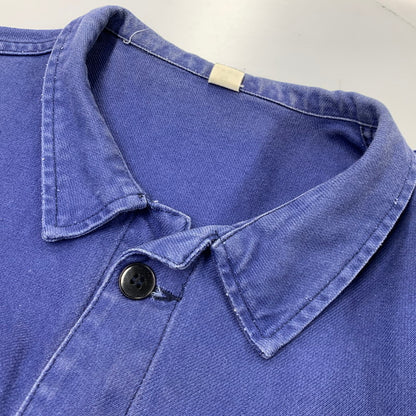 【中古品】【メンズ】 EURO VINTAGE ユーロヴィンテージ MOLESKIN WORK JACKET モールスキン ワーク ジャケット アウター 146-260708-yn-15-izu サイズ：52 カラー：ブルー 万代Net店