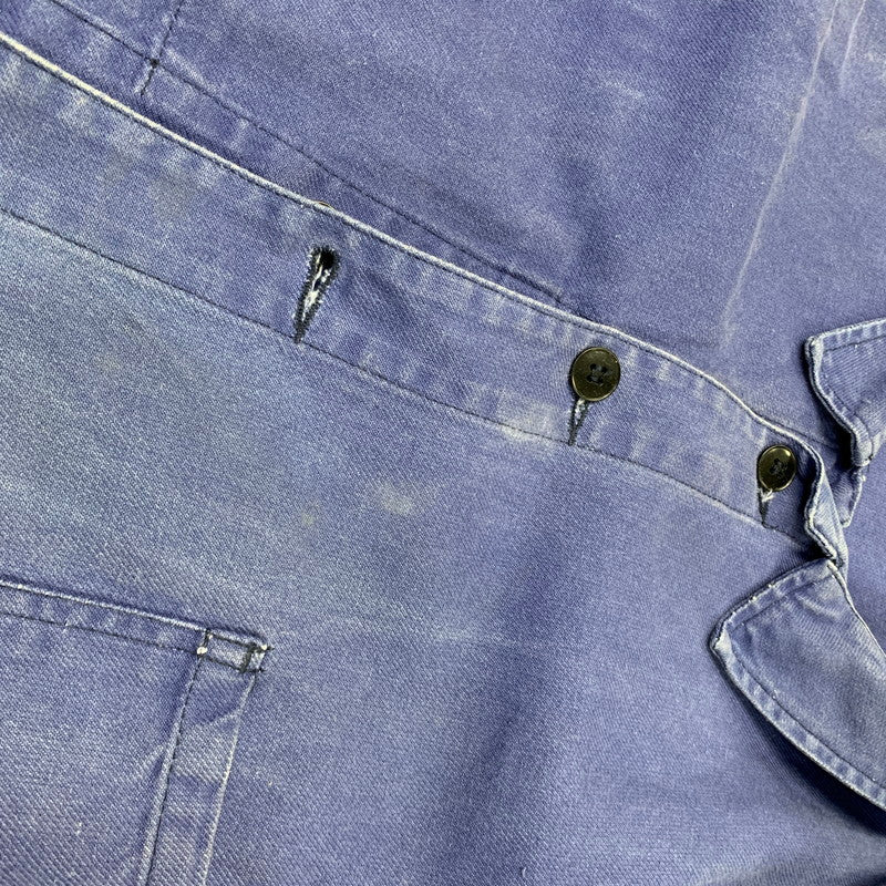 【中古品】【メンズ】 EURO VINTAGE ユーロヴィンテージ MOLESKIN WORK JACKET モールスキン ワーク ジャケット アウター 146-260708-yn-15-izu サイズ：52 カラー：ブルー 万代Net店