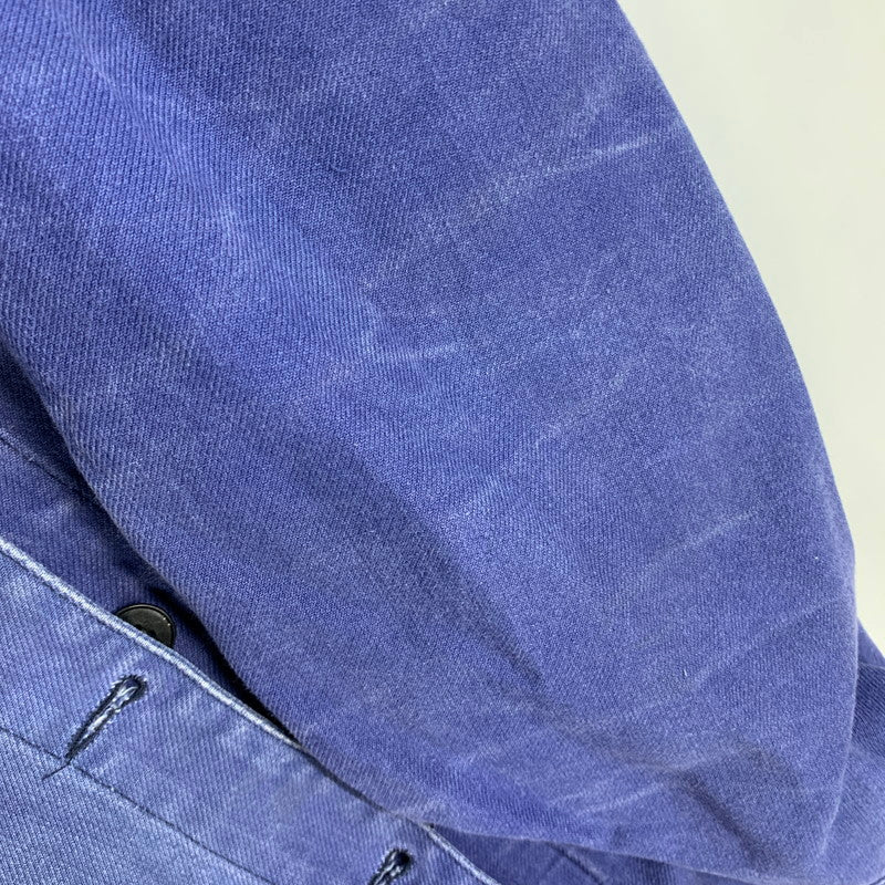 【中古品】【メンズ】 EURO VINTAGE ユーロヴィンテージ MOLESKIN WORK JACKET モールスキン ワーク ジャケット アウター 146-260708-yn-15-izu サイズ：52 カラー：ブルー 万代Net店