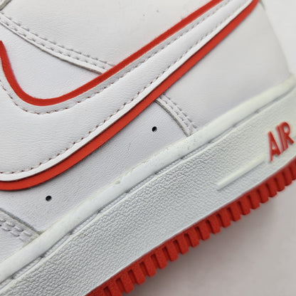 【中古品】【レディース】 NIKE ナイキ GS AIR FORCE 1 LOW DV7762-101 GS エアフォース1 ロー スニーカー 靴 166-260708-as-24-izu サイズ：23.5cm カラー：WHITE/PICANTE RED/WHITE 万代Net店