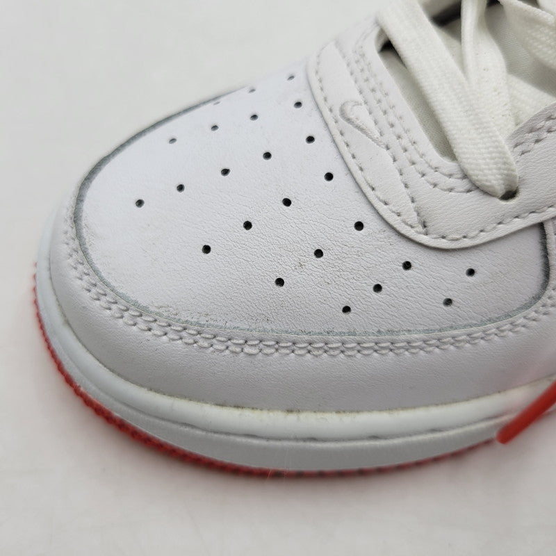 【中古品】【レディース】 NIKE ナイキ GS AIR FORCE 1 LOW DV7762-101 GS エアフォース1 ロー スニーカー 靴 166-260708-as-24-izu サイズ：23.5cm カラー：WHITE/PICANTE RED/WHITE 万代Net店