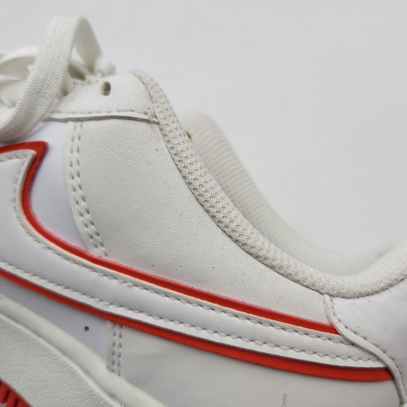 【中古品】【レディース】 NIKE ナイキ GS AIR FORCE 1 LOW DV7762-101 GS エアフォース1 ロー スニーカー 靴 166-260708-as-24-izu サイズ：23.5cm カラー：WHITE/PICANTE RED/WHITE 万代Net店