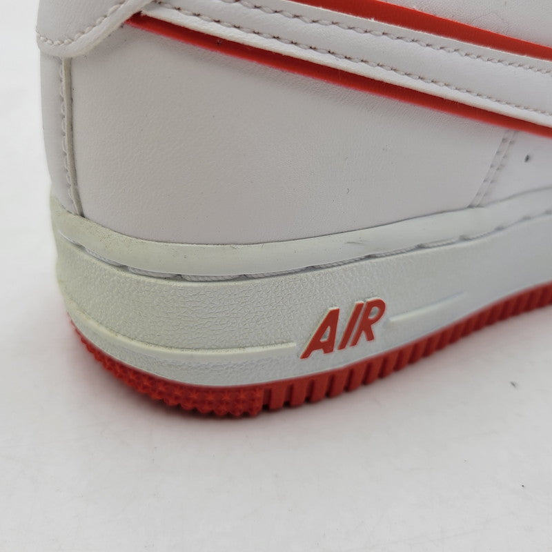 【中古品】【レディース】 NIKE ナイキ GS AIR FORCE 1 LOW DV7762-101 GS エアフォース1 ロー スニーカー 靴 166-260708-as-24-izu サイズ：23.5cm カラー：WHITE/PICANTE RED/WHITE 万代Net店