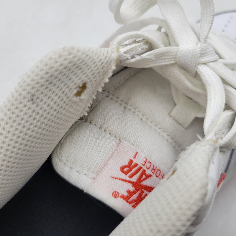 【中古品】【レディース】 NIKE ナイキ GS AIR FORCE 1 LOW DV7762-101 GS エアフォース1 ロー スニーカー 靴 166-260708-as-24-izu サイズ：23.5cm カラー：WHITE/PICANTE RED/WHITE 万代Net店