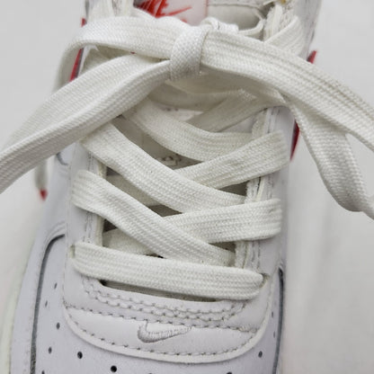 【中古品】【レディース】 NIKE ナイキ GS AIR FORCE 1 LOW DV7762-101 GS エアフォース1 ロー スニーカー 靴 166-260708-as-24-izu サイズ：23.5cm カラー：WHITE/PICANTE RED/WHITE 万代Net店