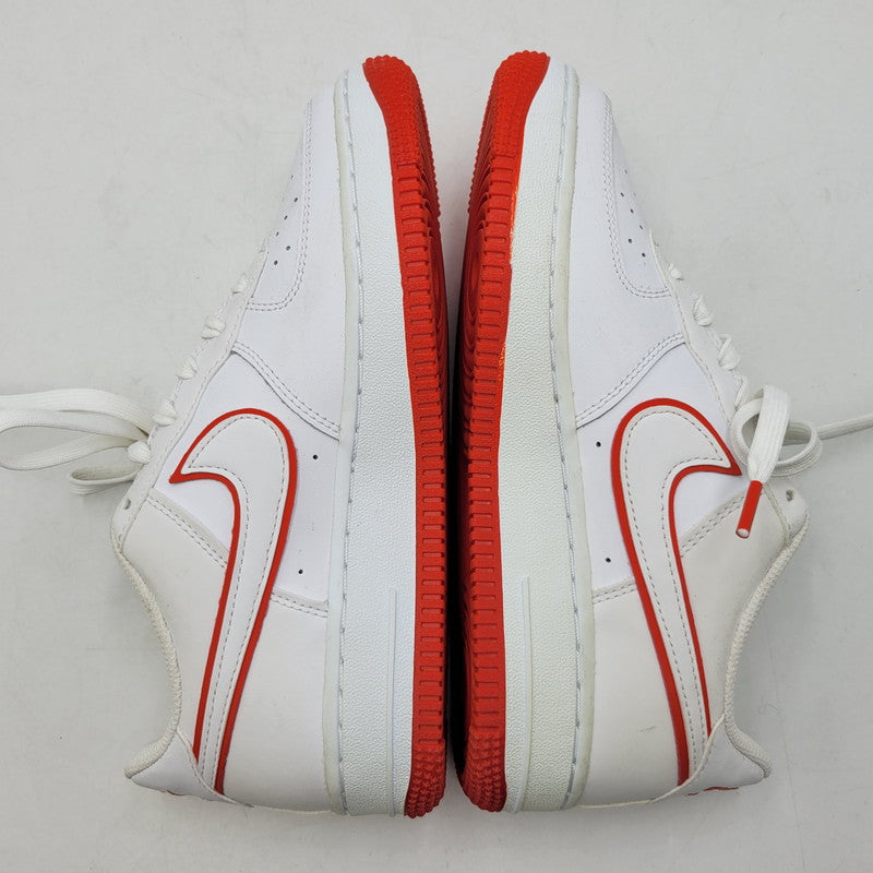 【中古品】【レディース】 NIKE ナイキ GS AIR FORCE 1 LOW DV7762-101 GS エアフォース1 ロー スニーカー 靴 166-260708-as-24-izu サイズ：23.5cm カラー：WHITE/PICANTE RED/WHITE 万代Net店