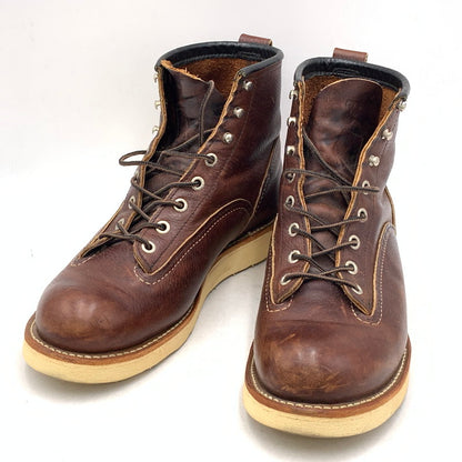 【中古品】【メンズ】 RED WING レッドウィング 2906 07年製 USA製 LINEMAN BOOTS ラインマン ブーツ 靴 シューズ 164-260707-yn-01-izu サイズ：USA9 カラー：ブラウン 万代Net店