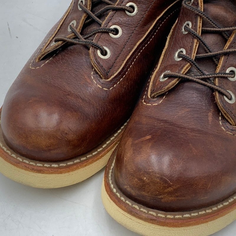 【中古品】【メンズ】 RED WING レッドウィング 2906 07年製 USA製 LINEMAN BOOTS ラインマン ブーツ 靴 シューズ 164-260707-yn-01-izu サイズ：USA9 カラー：ブラウン 万代Net店