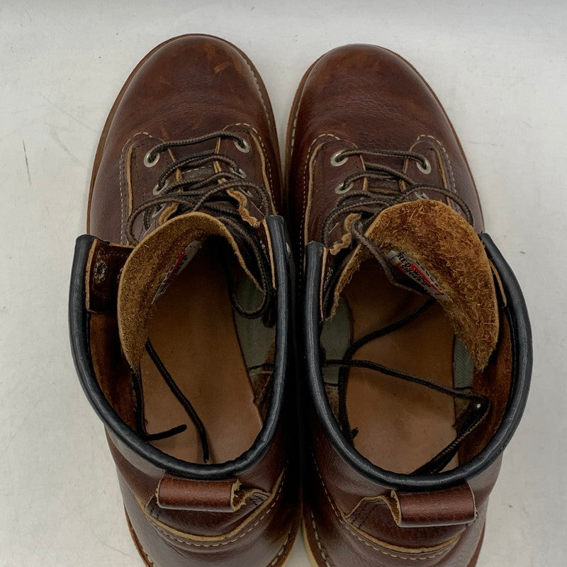 【中古品】【メンズ】 RED WING レッドウィング 2906 07年製 USA製 LINEMAN BOOTS ラインマン ブーツ 靴 シューズ 164-260707-yn-01-izu サイズ：USA9 カラー：ブラウン 万代Net店