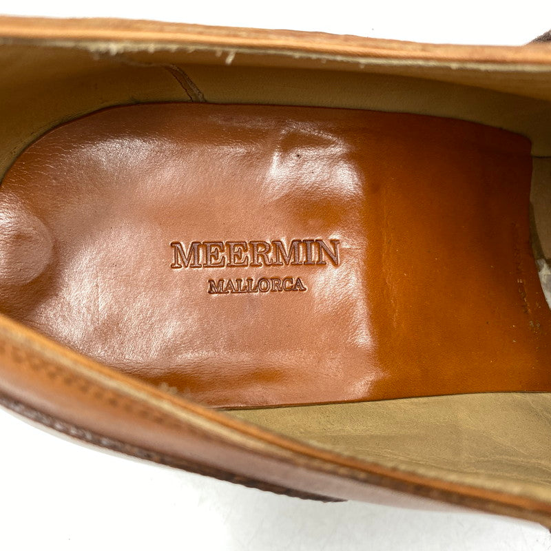 【中古品】【メンズ】 MEERMIN メルミン 118199 U CHIP SHOES Uチップ シューズ 靴 164-260713-kh-12-izu サイズ：7 1/2 カラー：ブラウン 万代Net店