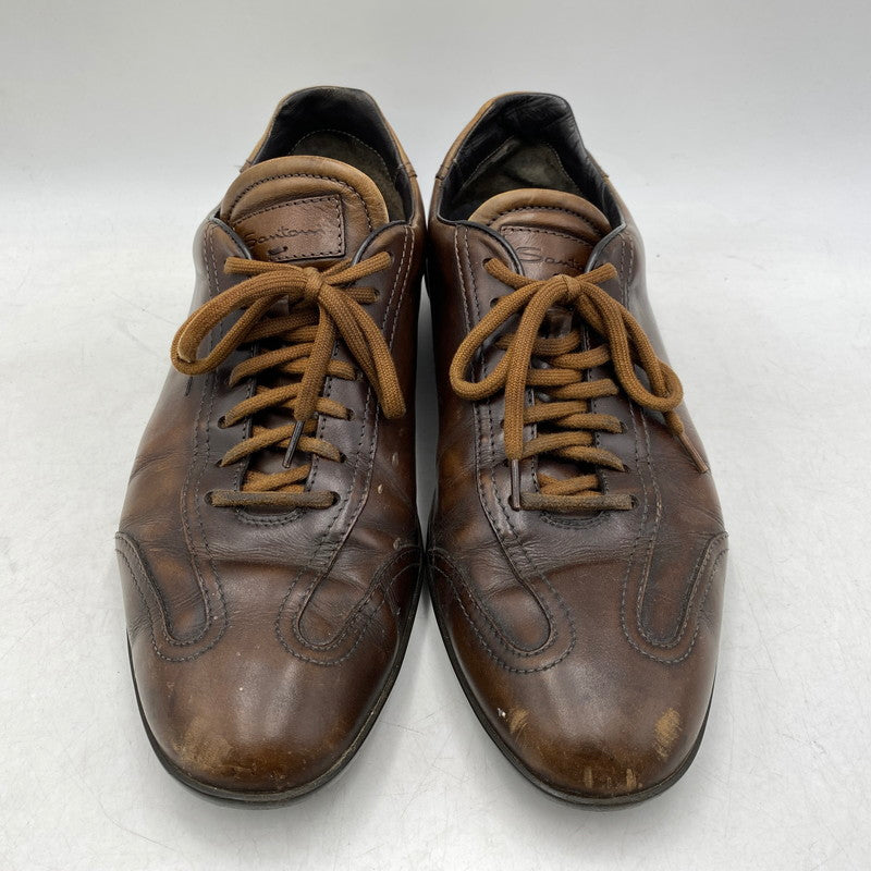 【現状渡し品】【メンズ】 Santoni サントーニ DRESS SHOES ドレスシューズ 靴 164-260713-as-24-izu サイズ：7 1/2 カラー：ブラウン 万代Net店
