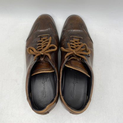 【現状渡し品】【メンズ】 Santoni サントーニ DRESS SHOES ドレスシューズ 靴 164-260713-as-24-izu サイズ：7 1/2 カラー：ブラウン 万代Net店