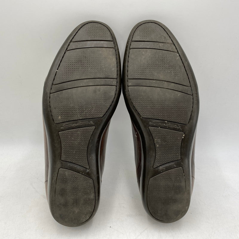 【現状渡し品】【メンズ】 Santoni サントーニ DRESS SHOES ドレスシューズ 靴 164-260713-as-24-izu サイズ：7 1/2 カラー：ブラウン 万代Net店