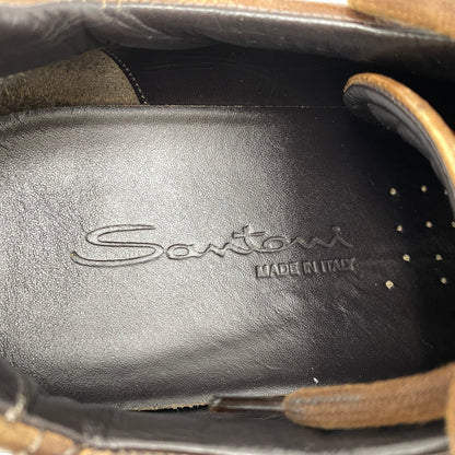 【現状渡し品】【メンズ】 Santoni サントーニ DRESS SHOES ドレスシューズ 靴 164-260713-as-24-izu サイズ：7 1/2 カラー：ブラウン 万代Net店