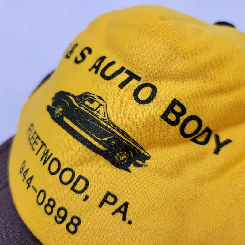 【中古品】【メンズ/レディース】 SPORTSCAP スポーツキャップ B&S AUTO BODY MESH CAP メッシュ キャップ 帽子 185-260708-as-26-izu サイズ：ONE SIZE カラー：ブラウン×イエロー 万代Net店