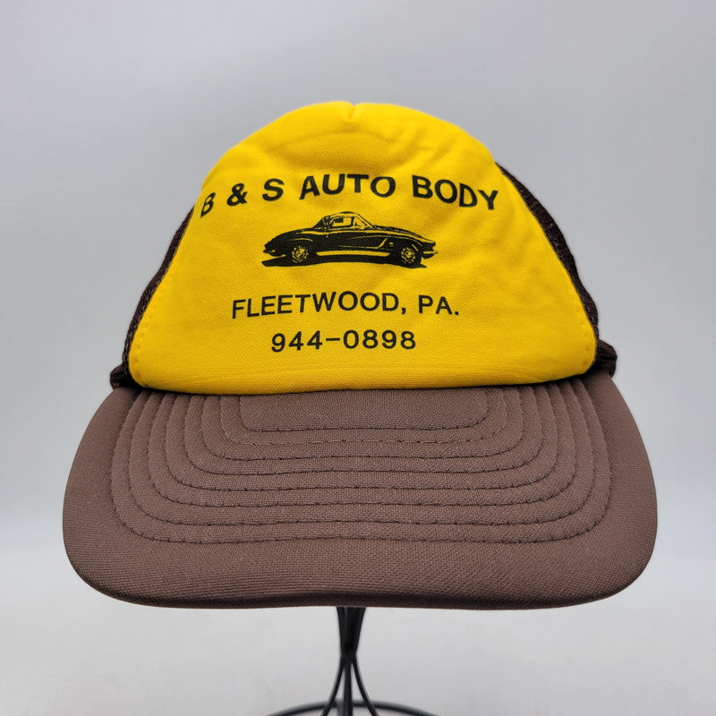【中古品】【メンズ/レディース】 SPORTSCAP スポーツキャップ B&S AUTO BODY MESH CAP メッシュ キャップ 帽子 185-260708-as-26-izu サイズ：ONE SIZE カラー：ブラウン×イエロー 万代Net店