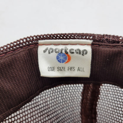 【中古品】【メンズ/レディース】 SPORTSCAP スポーツキャップ B&S AUTO BODY MESH CAP メッシュ キャップ 帽子 185-260708-as-26-izu サイズ：ONE SIZE カラー：ブラウン×イエロー 万代Net店