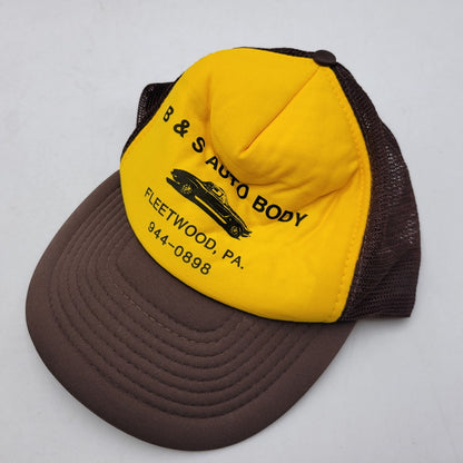 【中古品】【メンズ/レディース】 SPORTSCAP スポーツキャップ B&S AUTO BODY MESH CAP メッシュ キャップ 帽子 185-260708-as-26-izu サイズ：ONE SIZE カラー：ブラウン×イエロー 万代Net店