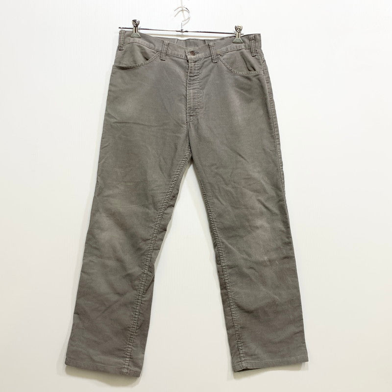 【中古品】【メンズ】 Levi's リーバイス 刻印536 85年製 白タブ 42TALON 80S 519 CORDUROY PANTS コーデュロイ パンツ ボトムス 157-260708-yn-03-izu サイズ：不明 カラー：グレー 万代Net店