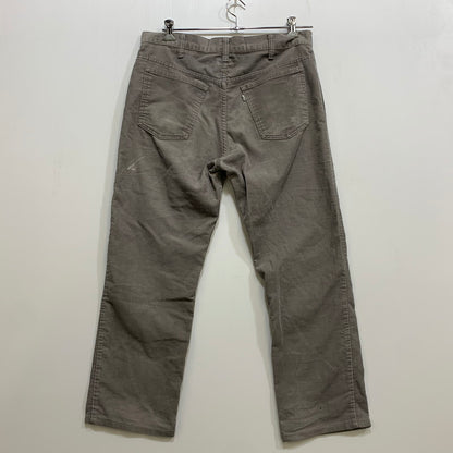 【中古品】【メンズ】 Levi's リーバイス 刻印536 85年製 白タブ 42TALON 80S 519 CORDUROY PANTS コーデュロイ パンツ ボトムス 157-260708-yn-03-izu サイズ：不明 カラー：グレー 万代Net店