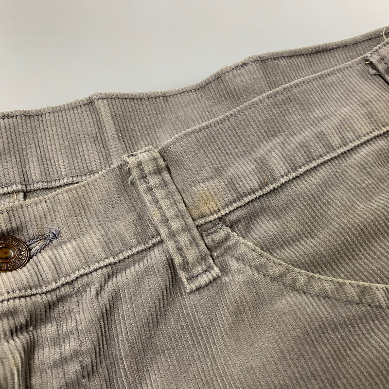 【中古品】【メンズ】 Levi's リーバイス 刻印536 85年製 白タブ 42TALON 80S 519 CORDUROY PANTS コーデュロイ パンツ ボトムス 157-260708-yn-03-izu サイズ：不明 カラー：グレー 万代Net店