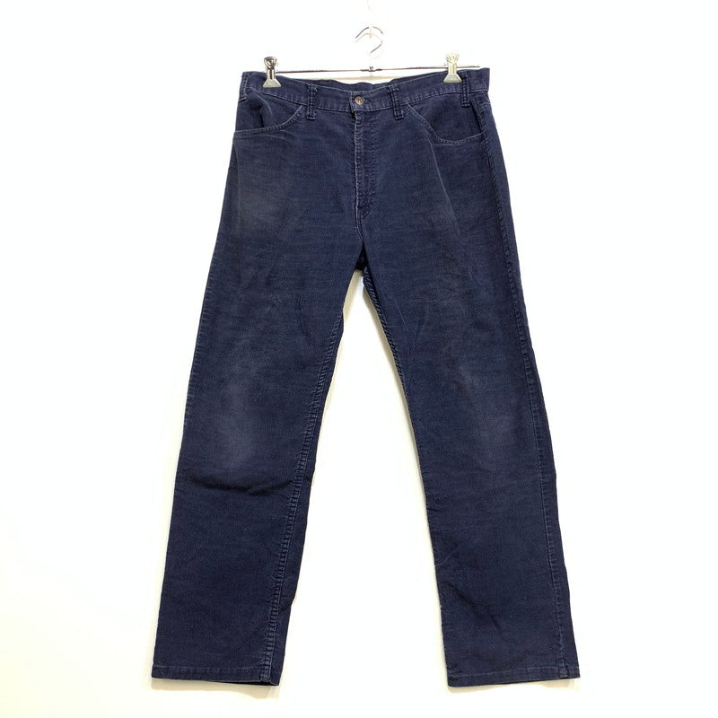 【中古品】【メンズ】 LEVI'S リーバイス 刻印536 85年製 白タブ 42TALON 80S 519 CORDUROY PANTS コーデュロイ パンツ ボトムス 157-260708-yn-06-izu サイズ：W36×L36 カラー：ネイビー 万代Net店