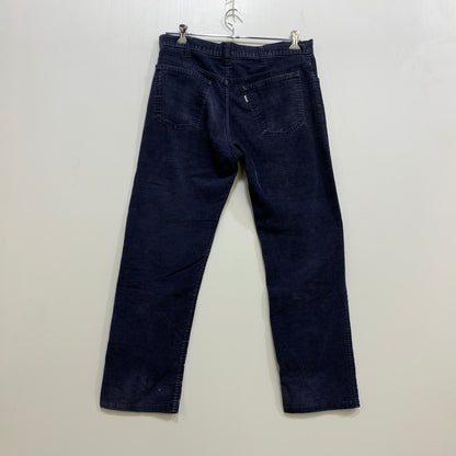 【中古品】【メンズ】 LEVI'S リーバイス 刻印536 85年製 白タブ 42TALON 80S 519 CORDUROY PANTS コーデュロイ パンツ ボトムス 157-260708-yn-06-izu サイズ：W36×L36 カラー：ネイビー 万代Net店
