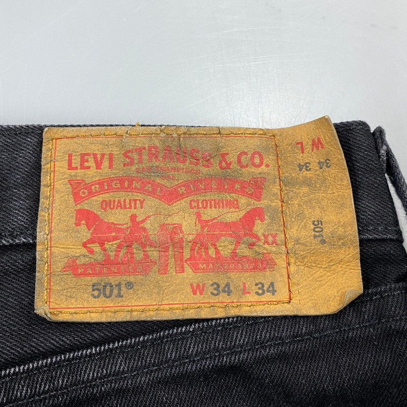 【中古品】【メンズ】 LEVI'S リーバイス PC9-00501-0638 501 DENIM PANTS デニム パンツ ボトムス 158-260712-yn-05-izu サイズ：34×34 カラー：ブラック 万代Net店
