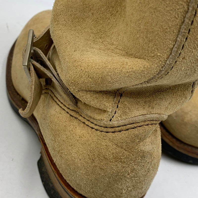 【中古品】【メンズ/レディース】 RED WING レッドウィング 8268 2007年製 00S ENGINEER BOOTS エンジニアブーツ シューズ靴 164-260707-ya-01-izu サイズ：USA8D カラー：ベージュ 万代Net店