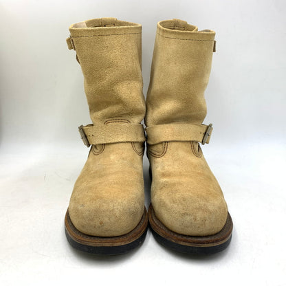 【中古品】【メンズ/レディース】 RED WING レッドウィング 8268 2007年製 00S ENGINEER BOOTS エンジニアブーツ シューズ靴 164-260707-ya-01-izu サイズ：USA8D カラー：ベージュ 万代Net店