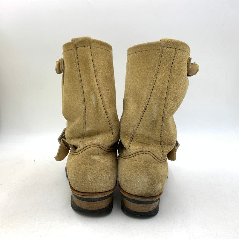 【中古品】【メンズ/レディース】 RED WING レッドウィング 8268 2007年製 00S ENGINEER BOOTS エンジニアブーツ シューズ靴 164-260707-ya-01-izu サイズ：USA8D カラー：ベージュ 万代Net店