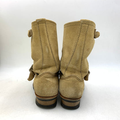 【中古品】【メンズ/レディース】 RED WING レッドウィング 8268 2007年製 00S ENGINEER BOOTS エンジニアブーツ シューズ靴 164-260707-ya-01-izu サイズ：USA8D カラー：ベージュ 万代Net店