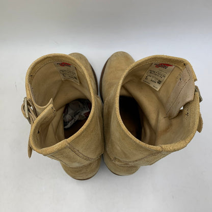 【中古品】【メンズ/レディース】 RED WING レッドウィング 8268 2007年製 00S ENGINEER BOOTS エンジニアブーツ シューズ靴 164-260707-ya-01-izu サイズ：USA8D カラー：ベージュ 万代Net店