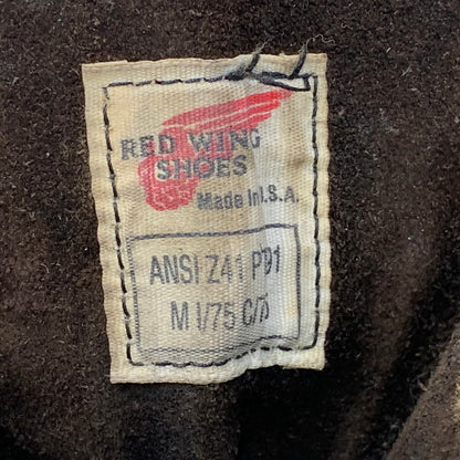 【現状渡し品】【メンズ/レディース】 RED WING レッドウィング PT91 プリント羽タグ 茶芯 90S LOGGER BOOTS ロガーブーツ シューズ 靴 164-260707-ya-04-izu サイズ：8D カラー：ブラック系 万代Net店