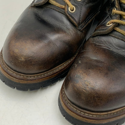 【現状渡し品】【メンズ/レディース】 RED WING レッドウィング PT91 プリント羽タグ 茶芯 90S LOGGER BOOTS ロガーブーツ シューズ 靴 164-260707-ya-04-izu サイズ：8D カラー：ブラック系 万代Net店
