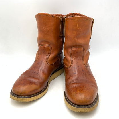 【中古品】【メンズ/レディース】 RED WING レッドウィング 866 USA製 羽タグ PECOS BOOTS ペコス ブーツ シューズ 靴 164-260707-ya-02-izu サイズ：8E カラー：ブラウン 万代Net店