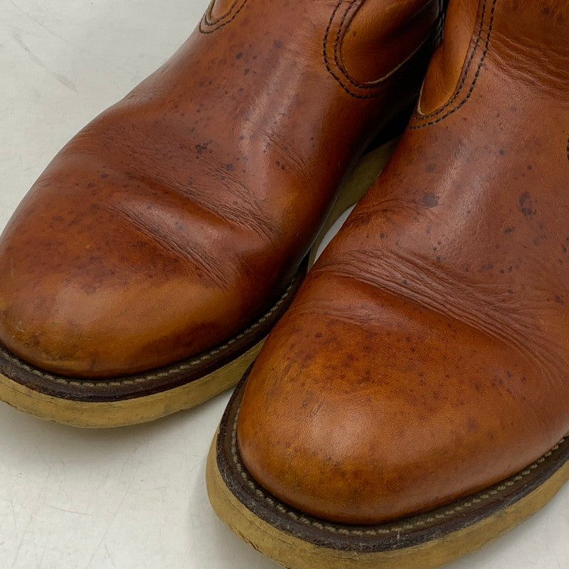 【中古品】【メンズ/レディース】 RED WING レッドウィング 866 USA製 羽タグ PECOS BOOTS ペコス ブーツ シューズ 靴 164-260707-ya-02-izu サイズ：8E カラー：ブラウン 万代Net店