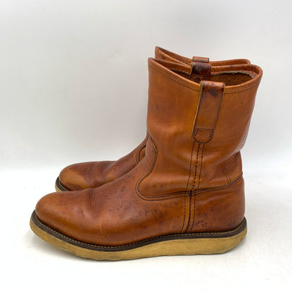 【中古品】【メンズ/レディース】 RED WING レッドウィング 866 USA製 羽タグ PECOS BOOTS ペコス ブーツ シューズ 靴 164-260707-ya-02-izu サイズ：8E カラー：ブラウン 万代Net店