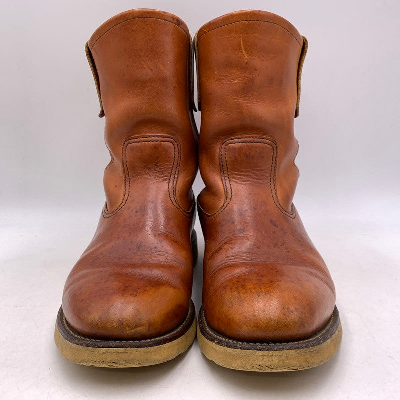 【中古品】【メンズ/レディース】 RED WING レッドウィング 866 USA製 羽タグ PECOS BOOTS ペコス ブーツ シューズ 靴 164-260707-ya-02-izu サイズ：8E カラー：ブラウン 万代Net店