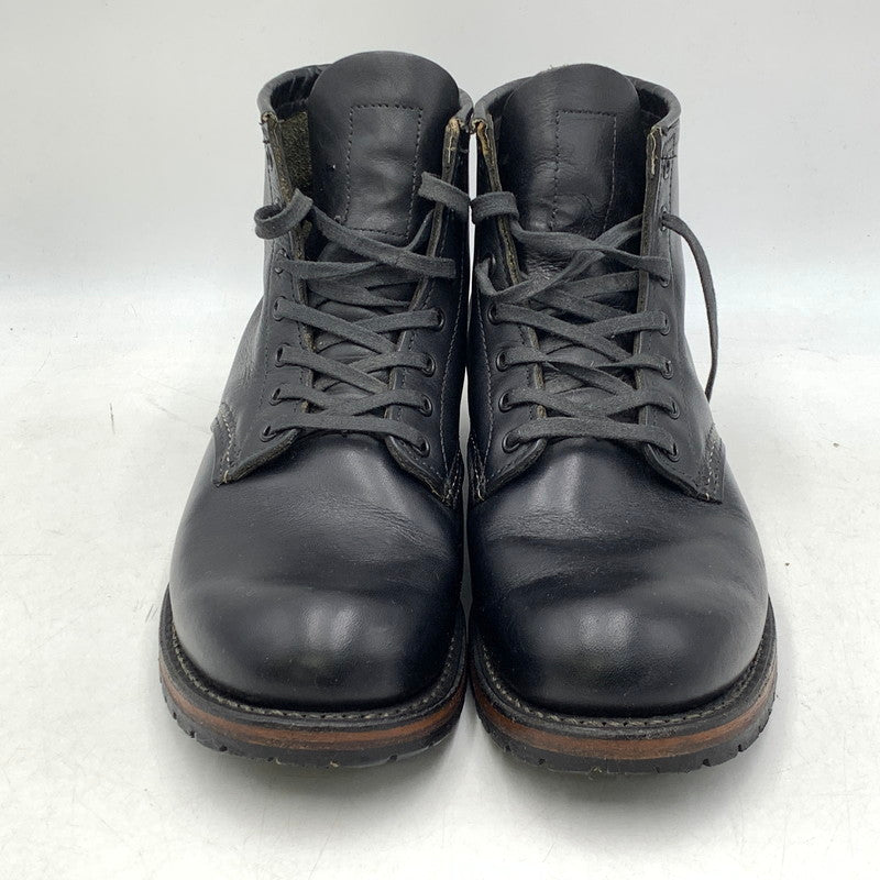 【中古品】【メンズ/レディース】 RED WING レッドウィング 9014 14年製 USA製 BECKMAN ベックマン ブーツ 靴 シューズ 164-260707-yn-03-izu サイズ：26cm カラー：ブラック 万代Net店