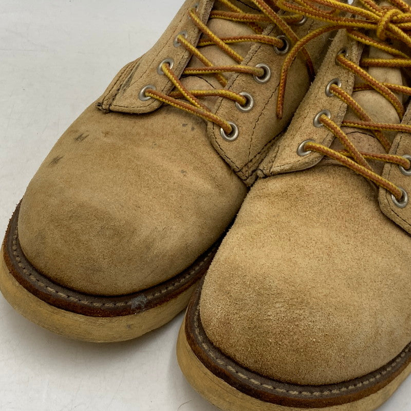 【中古品】【メンズ/レディース】 RED WING 8167 レッドウィング 08年製 USA製 00S 6-INCH CLASSIC ROUND クラシック ラウンド ブーツ シューズ 靴 164-260707-ya-03-izu サイズ：USA8D カラー：ベージュ 万代Net店