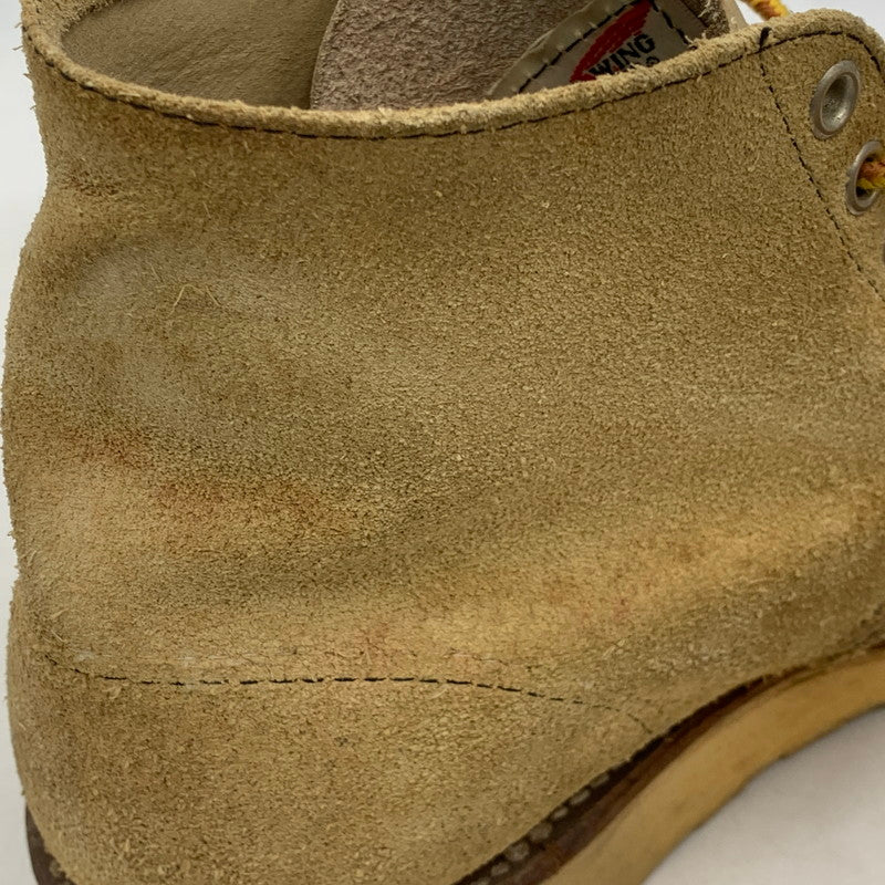 【中古品】【メンズ/レディース】 RED WING 8167 レッドウィング 08年製 USA製 00S 6-INCH CLASSIC ROUND クラシック ラウンド ブーツ シューズ 靴 164-260707-ya-03-izu サイズ：USA8D カラー：ベージュ 万代Net店