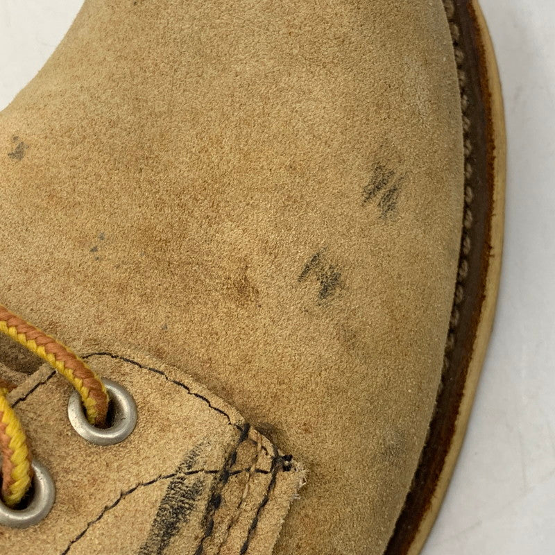 【中古品】【メンズ/レディース】 RED WING 8167 レッドウィング 08年製 USA製 00S 6-INCH CLASSIC ROUND クラシック ラウンド ブーツ シューズ 靴 164-260707-ya-03-izu サイズ：USA8D カラー：ベージュ 万代Net店