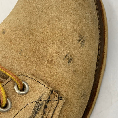 【中古品】【メンズ/レディース】 RED WING 8167 レッドウィング 08年製 USA製 00S 6-INCH CLASSIC ROUND クラシック ラウンド ブーツ シューズ 靴 164-260707-ya-03-izu サイズ：USA8D カラー：ベージュ 万代Net店