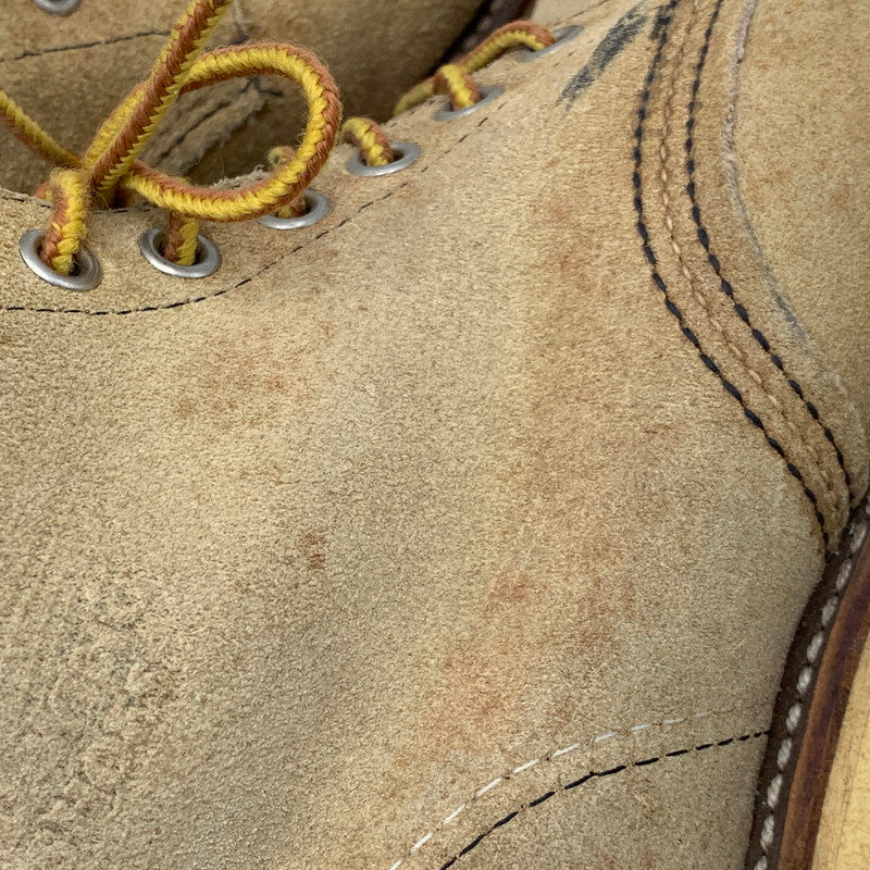 【中古品】【メンズ/レディース】 RED WING 8167 レッドウィング 08年製 USA製 00S 6-INCH CLASSIC ROUND クラシック ラウンド ブーツ シューズ 靴 164-260707-ya-03-izu サイズ：USA8D カラー：ベージュ 万代Net店
