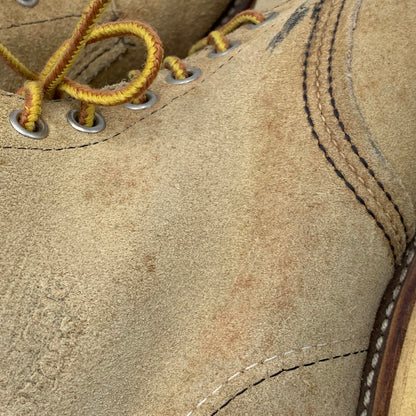 【中古品】【メンズ/レディース】 RED WING 8167 レッドウィング 08年製 USA製 00S 6-INCH CLASSIC ROUND クラシック ラウンド ブーツ シューズ 靴 164-260707-ya-03-izu サイズ：USA8D カラー：ベージュ 万代Net店