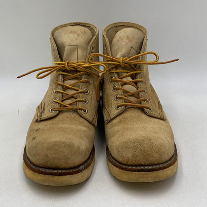 【中古品】【メンズ/レディース】 RED WING 8167 レッドウィング 08年製 USA製 00S 6-INCH CLASSIC ROUND クラシック ラウンド ブーツ シューズ 靴 164-260707-ya-03-izu サイズ：USA8D カラー：ベージュ 万代Net店